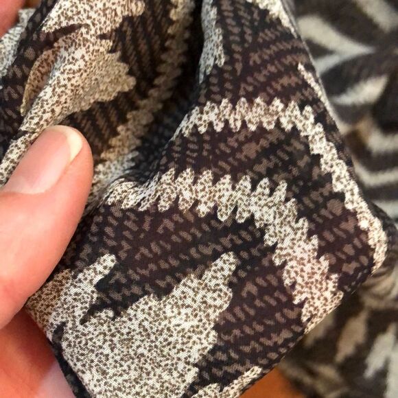 Kardashian Collection Chiffon button down blouse - Picture 7 of 8